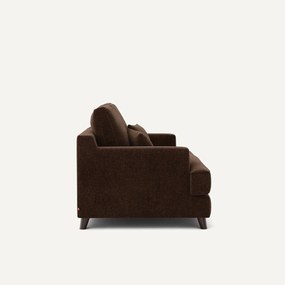 2-zits compacte bank in chenille fluweel, Alwine
