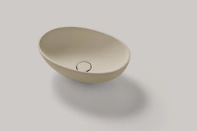 Resigres Lavabo 1341 waskom ovaal 50x35cm solid surface beige