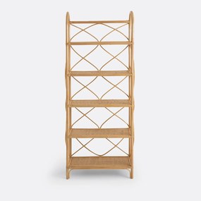 Wandrek in rotan, 5 legplanken, Malu