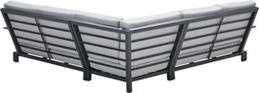 Garden Impressions Coba loungeset 4-delig donker grijs - valley sand