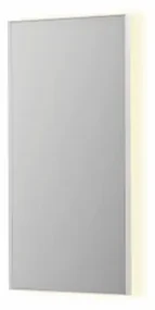 INK SP32 spiegel - 50x4x100cm rechthoek in stalen kader incl indir LED - verwarming - color changing - dimbaar en schakelaar - mat wit 8410011