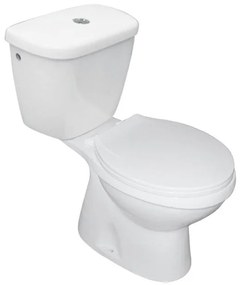 Go by Van Marcke Toledo wc pack 65.5x39x72.5cm porselein wit 3/6 L vloeraansluiting CA/AO met zitting SACHWCTOLESV