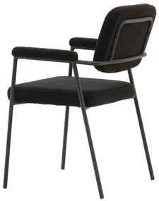 Jörn Eetkamerstoel - Gustav - Zwart - Fluweel - Jörn