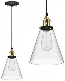 Hangende glazen plafondlamp Verto A Transparent APP042-1CP