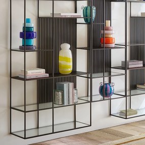 Flesvaas van geblazen glas, H32,5 cm, Stine