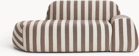Gestreepte bank Wolke (2-zits) met chaise longue