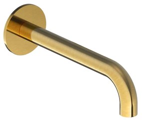 Hotbath Cobber baduitloop 22.5cm messing geborsteld PVD