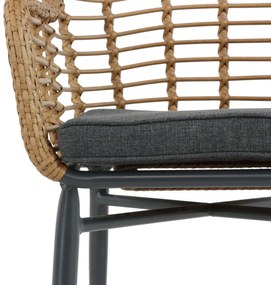 Tuinset 4 personen 180 cm Aluminium/Wicker Taupe De Laan Projects
