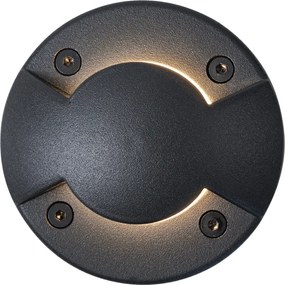 Set van 6 moderne grondspots zwart GU10 50mm 2-lichts effect IP65 - Cellar