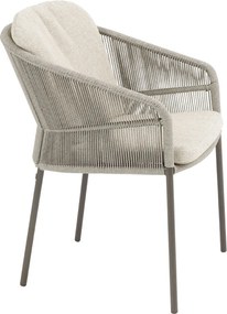 Taste by 4 Seasons Florence tuinset 7-delig - Prado tuintafel Ø160 cm - ceramic sabbia latte