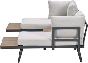 Garden Impressions Tibo loungeset 3-delig - donker grijs