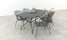 Royal Garden Elegance stapelbare tuinset strekmetaal 160x90 cm.