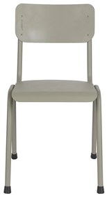Zuiver Back To School Outdoor Stapelbare Tuinstoel Metaal Grijsblauw