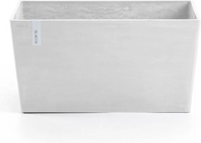 Ecopots bloempot Paris 100 - Rechthoekig - Pure White - 99,7 x 46,4 x H51 cm