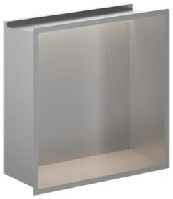Crosswater Douche Nis - 30.5x30.5cm - LED-lichtstrip - geborsteld RVS NI305305LV