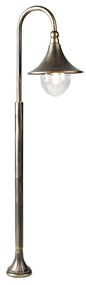 Smart buiten lantaarn antiek goud 125 cm IP44 incl. Wifi A60 - Daphne