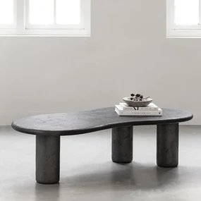 DTP Home Scala Curva Salontafel Organisch Donkergrijs - 130 X 69cm.