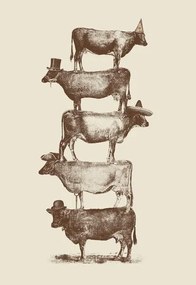 Bodart, Florent - Kunstreproductie Cow Cow Nuts, (26.7 x 40 cm)