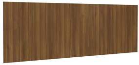vidaXL Hoofdbord wandmodel 240x1,5x80 cm bewerkt hout bruineikenkleur