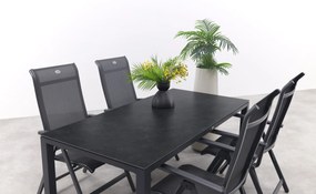 Hartman Milaan/Chaneo verstelbare tuinset - 180x90 cm. - 5-delig