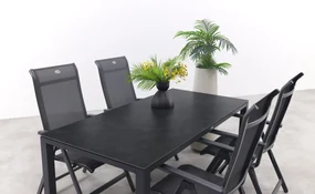 Hartman Milaan/Chaneo verstelbare tuinset - 180x90 cm. - 5-delig