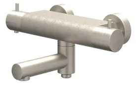 IVY Bond Badthermostaatkraan opbouw - draaibare baduitloop - omstel - Cooltouch - Geborsteld nickel PVD 6301003