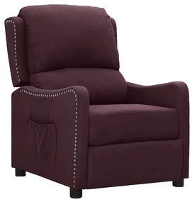 vidaXL Fauteuil verstelbaar stof paars