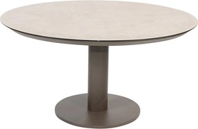 Taste by 4 Seasons Cannes tuinset 5-delig - Sarah lage tuintafel Ø130 cm - terre ceramic print