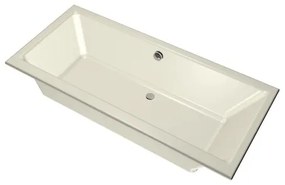 Xenz Kristal Ligbad - 180x80x48 - afvoer Midden - acryl - pergamon 6986-02