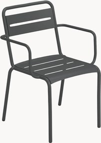Stapelbare tuinstoelen Star met armleuningen, 2 stuks
