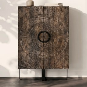 Unieke Kast Mangohout - 120x48x190cm.