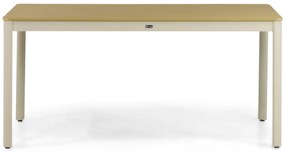 Dining Tuintafel rechthoekig 160 x 91,5 cm Aluminium Taupe Santika Mind