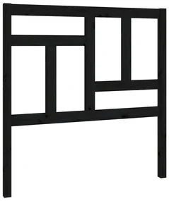 vidaXL Hoofdbord 80,5x4x100 cm massief grenenhout zwart