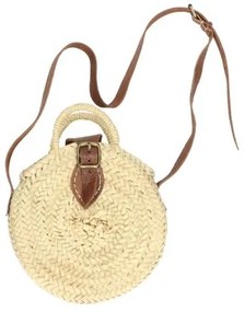 Ronde tas met schouderriem, palmblad,ø 24 cm