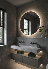 Hipp Design 013 Phantom spiegel brons met verlichting en verwarming 100x100cm