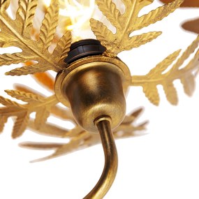 Vintage wandlamp goud 25 cm - Botanica