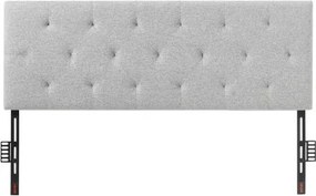 VEVOR Full Size Hoofdbord met Verstelbare Hoogte (5 cm per niveau), Bedaccessoires Hoofdbord 1430 x (905-1205) mm Ideaal voor Slaapkamer Hotel Privé Accommodatie Slaapzaal, Lichtgrijs