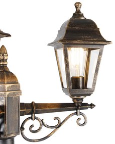 Smart lantaarn antiek goud 3-lichts IP44 incl. Wifi ST64 - Capital