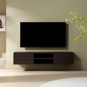 Zwevend Tv-meubel Walnoot Bruin 160 Cm - 160x40x30cm.