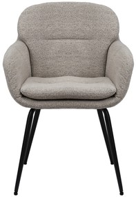 GEORGIA Beige Latte (stof Monza 60) - MODERNE GESTOFFEERDE DRAAISTOEL VOOR WOONKAMER/EETKAMER/LOFT KANTOOR
