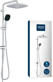 Grohe QuickFix Vitalio Comfort glijstangset met regendouche en 4 straalsoorten chroom