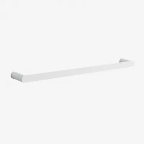 Wandhanddoekrek Met Stang (↔︎60 Cm) Voor Badkamer In Rvs Alameda Wit - Sklum