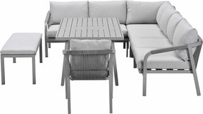 Garden Impressions Tarera lounge dining set 7-delig R - taupe