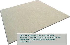 SPC Wandpaneel MAT Beton Light - mes&amp;groef 60x30cm | Badkamer Wandpanelen