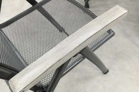 Balero ronde verstelbare bistroset strekmetaal Ø105 cm. - Antraciet