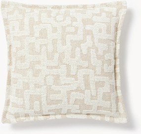 Viscose kussen Contia met ingeweven jacquard patroon