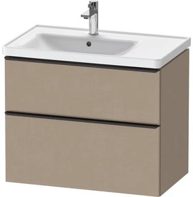 Duravit D-Neo wastafelonderkast 78.4x62.5x45.2cm 2 lades Linnen Mat de435707575