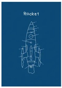 Lichtgevende Poster (70x50 cm) Esttels Rocket - Sklum