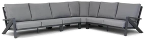 Hoek loungeset 6 personen Aluminium Grijs Santika Furniture Santika Cinta