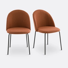 Set van 2 stoelen in mêlee stof, Nordie